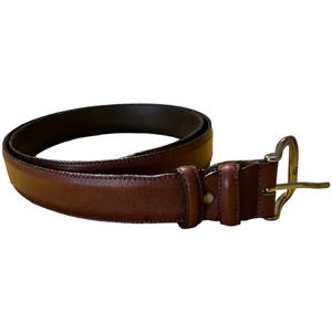 Valerio Valeri Italian Made Leather Belt, Size 130